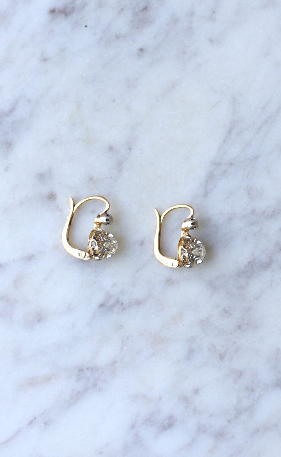 0.70 ct diamond earrings - Galerie Pénélope