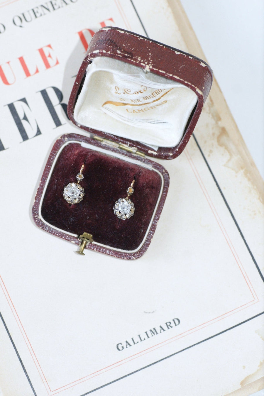 0.70 ct diamond earrings - Galerie Pénélope