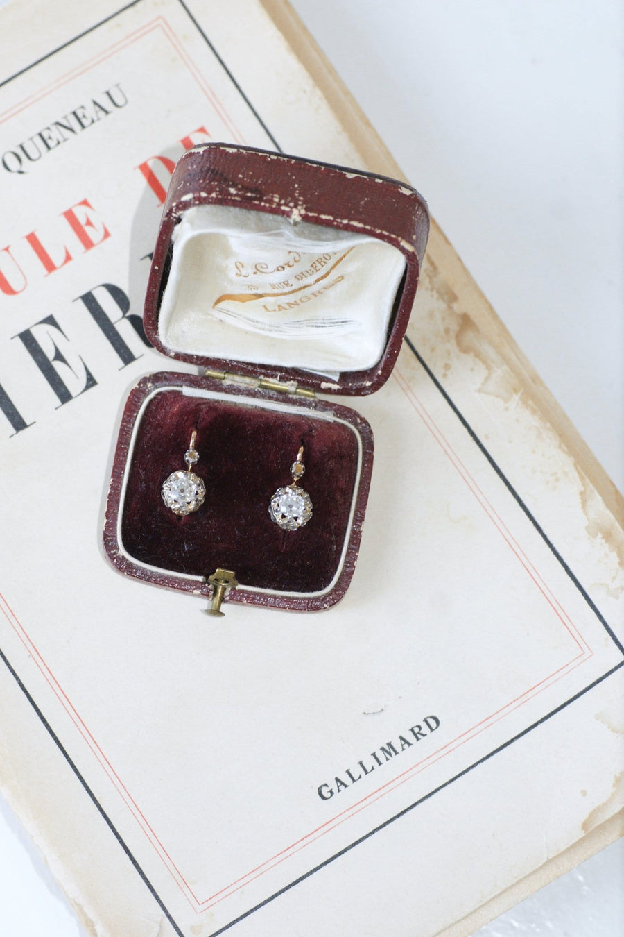 0.70 ct diamond earrings - Galerie Pénélope