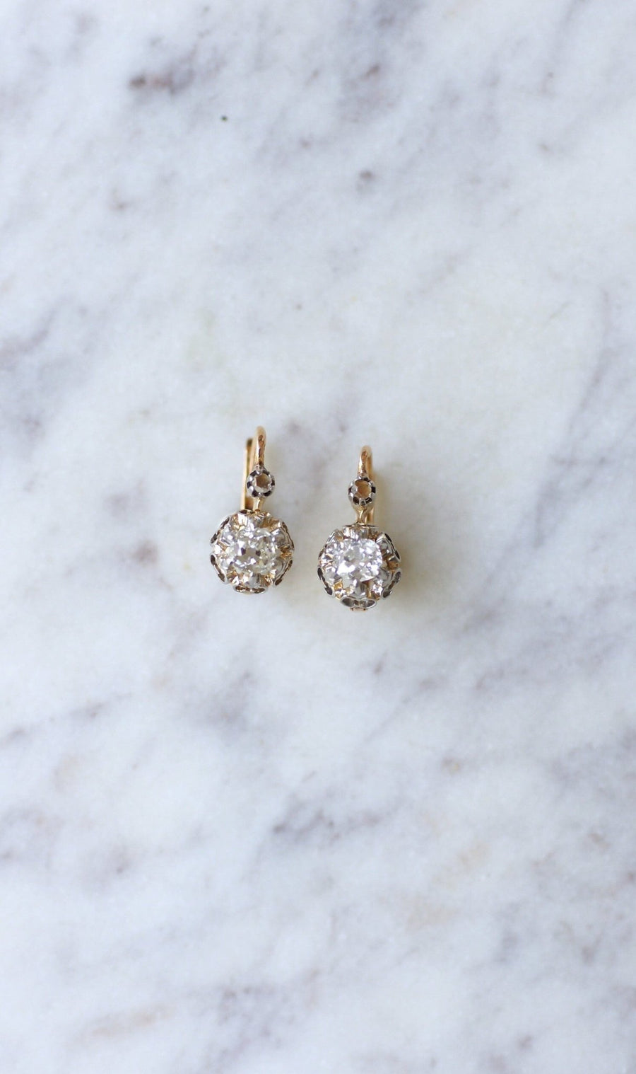 0.70 ct diamond earrings - Galerie Pénélope