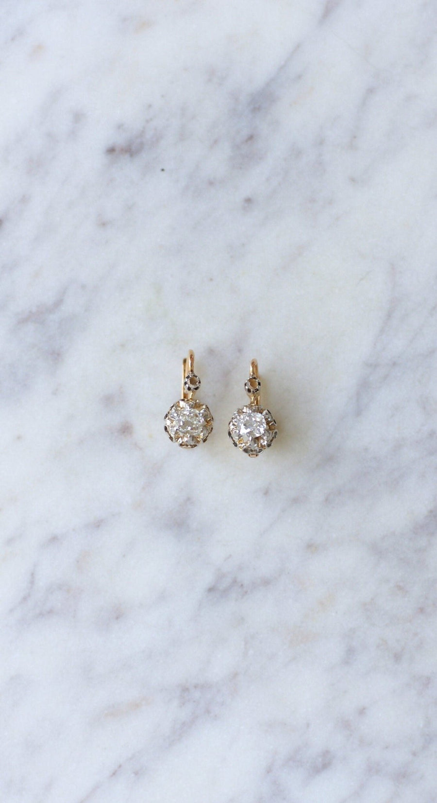 0.70 ct diamond earrings - Galerie Pénélope