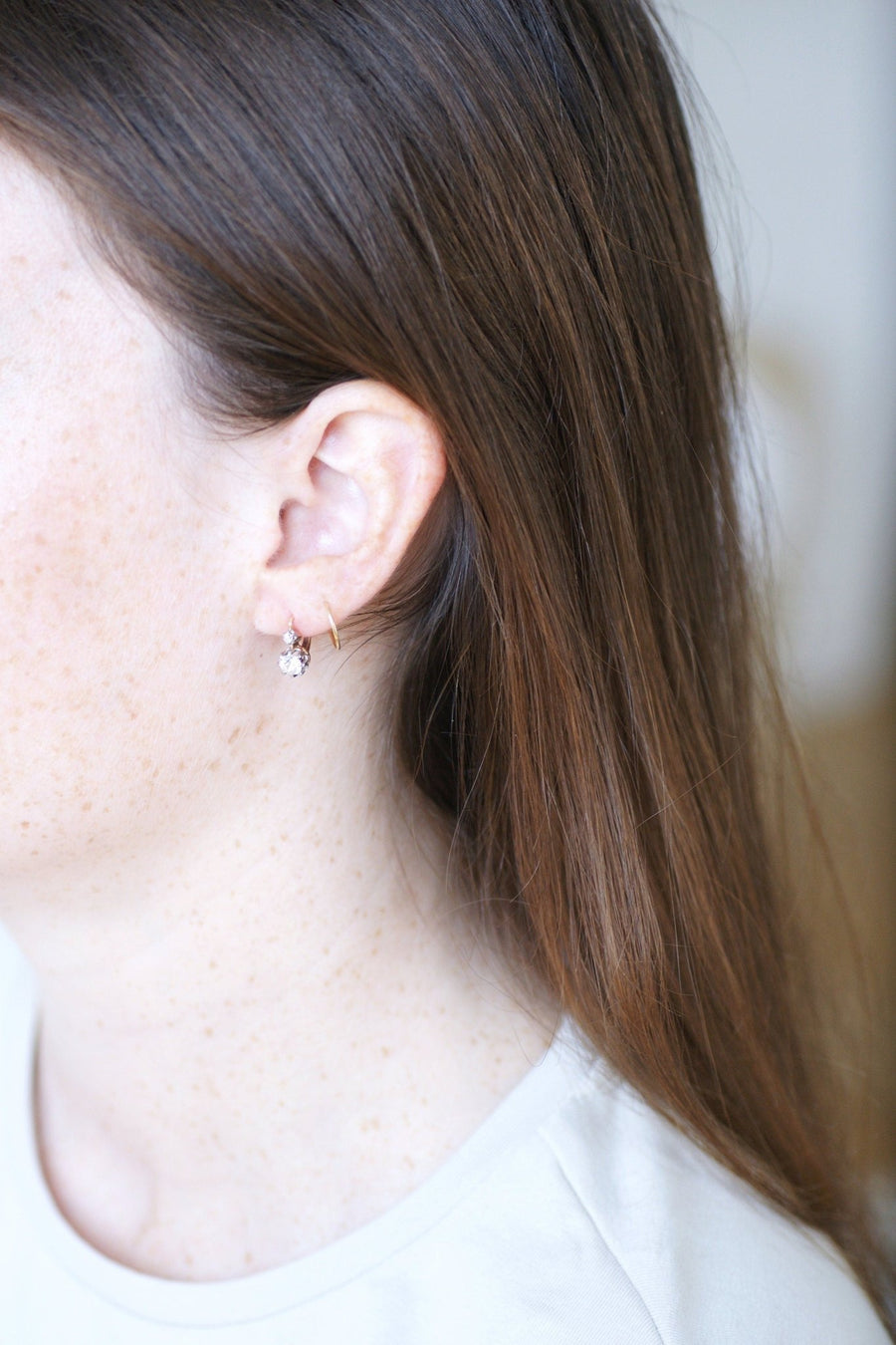 0.85 ct diamond earrings - Galerie Pénélope
