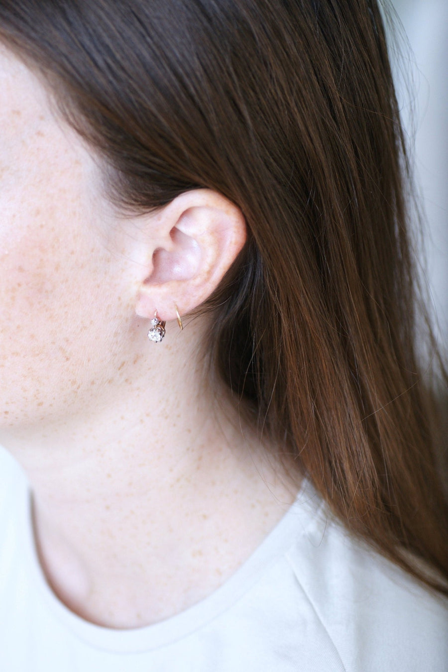 0.85 ct diamond earrings - Galerie Pénélope