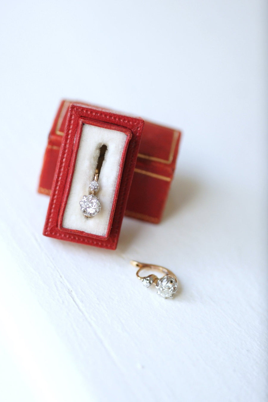 0.85 ct diamond earrings - Galerie Pénélope