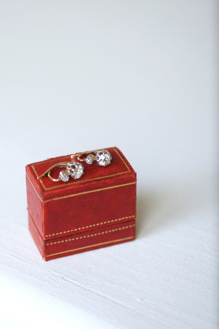 0.85 ct diamond earrings - Galerie Pénélope