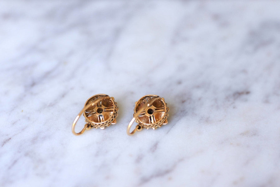Fine pearl flower earrings - Galerie Pénélope