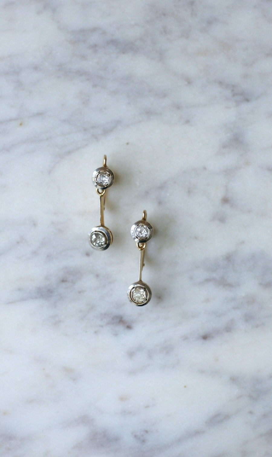 Art Deco diamond earrings - Penelope Gallery