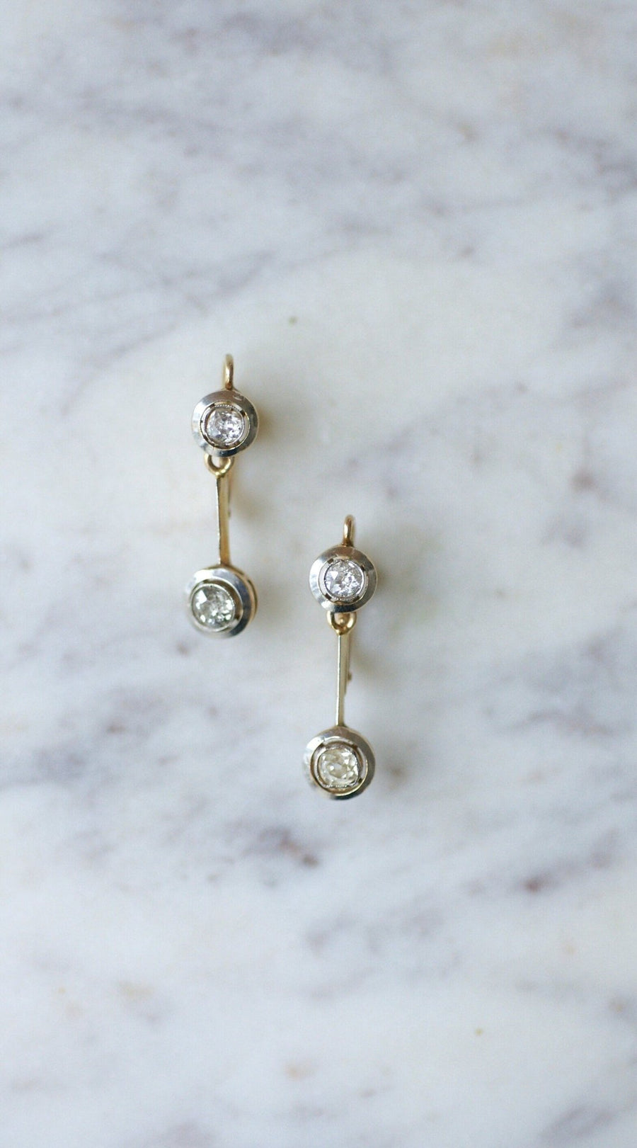 Art Deco diamond earrings - Penelope Gallery