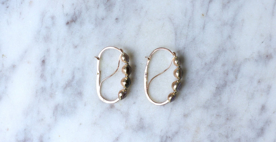 Amethyst fish earrings - Galerie Pénélope