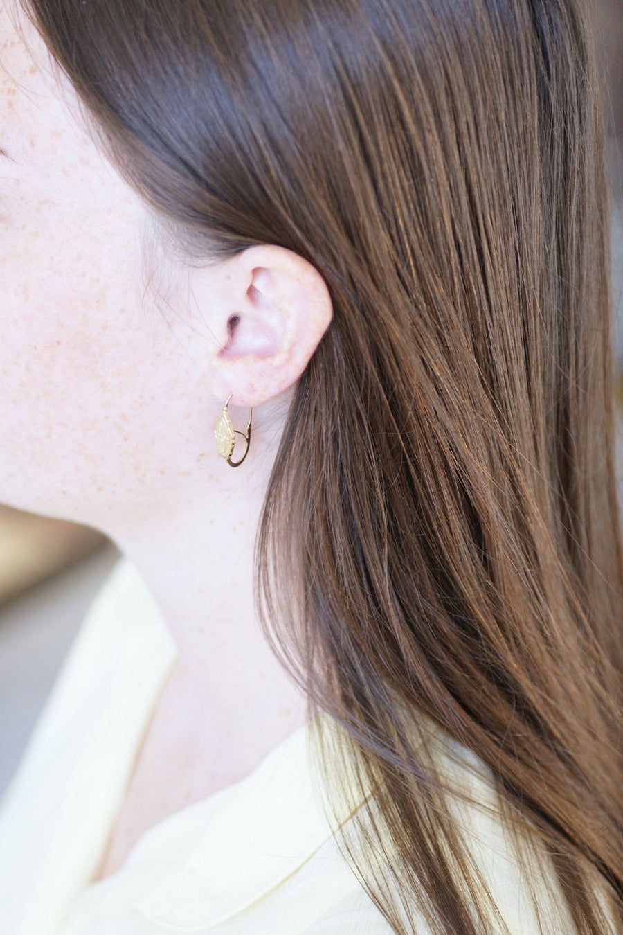 Two gold fish earrings - Penelope Gallery