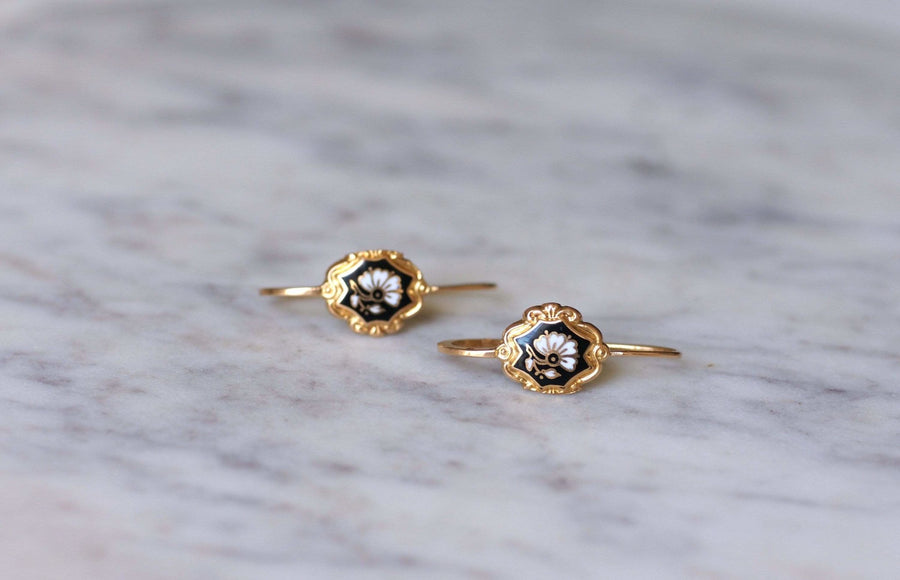 Gold and enamel fish earrings - Penelope Gallery
