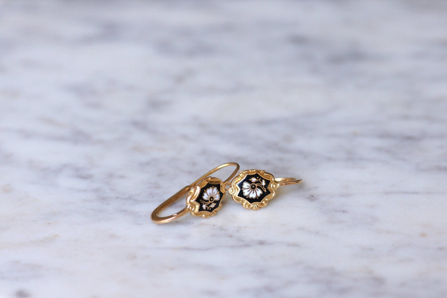 Gold and enamel fish earrings - Penelope Gallery
