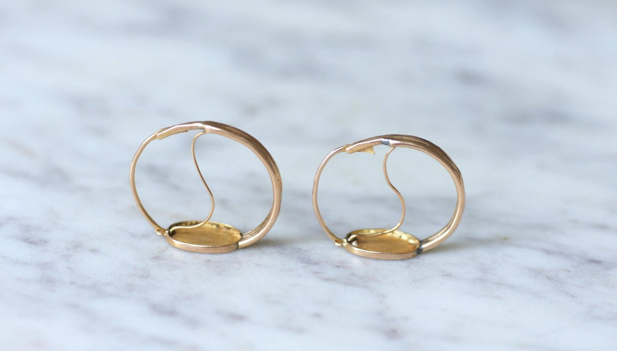 Enamel flower earrings - Penelope Gallery