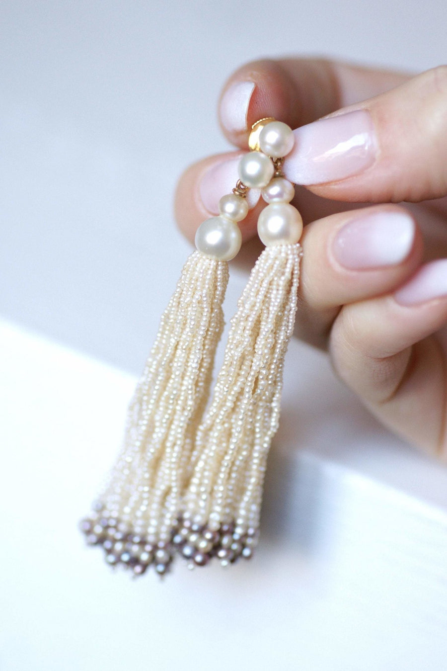 Gold and cultured pearl pompom earrings - Galerie Pénélope