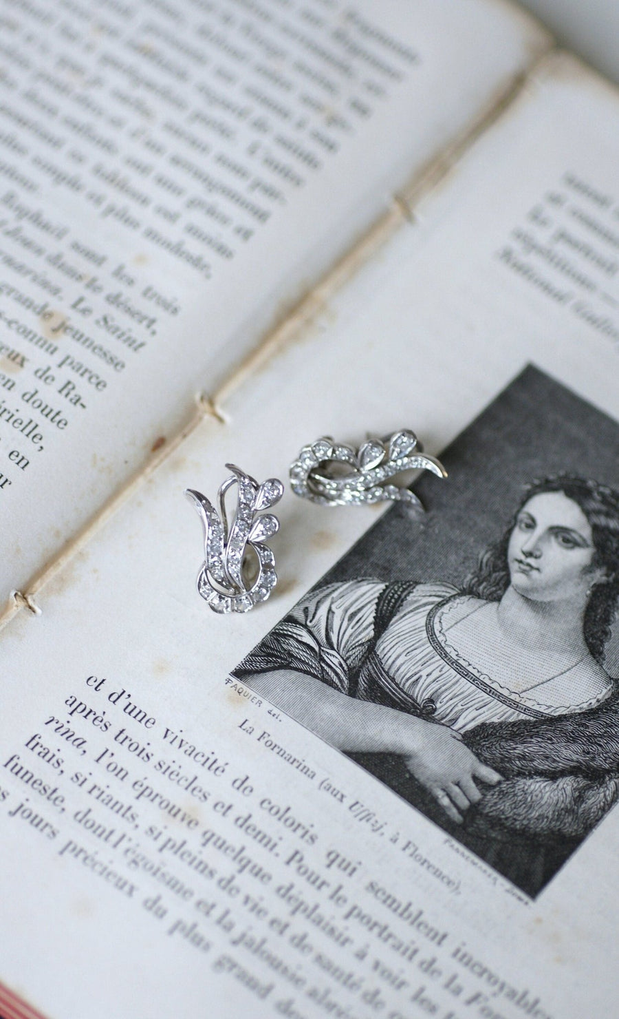 Retro Diamonds white gold earrings - Galerie Pénélope