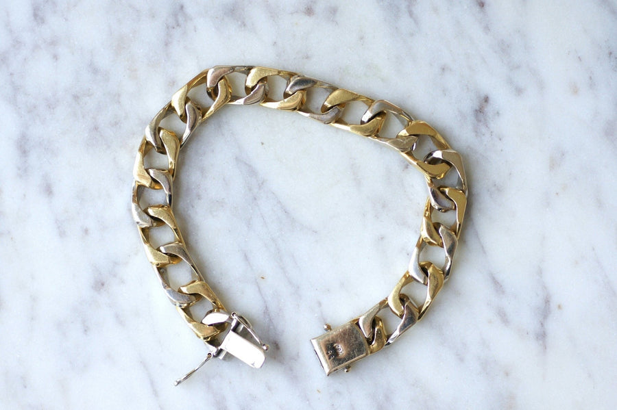 Bracelet with two gold diamonds - Penelope Gallery
