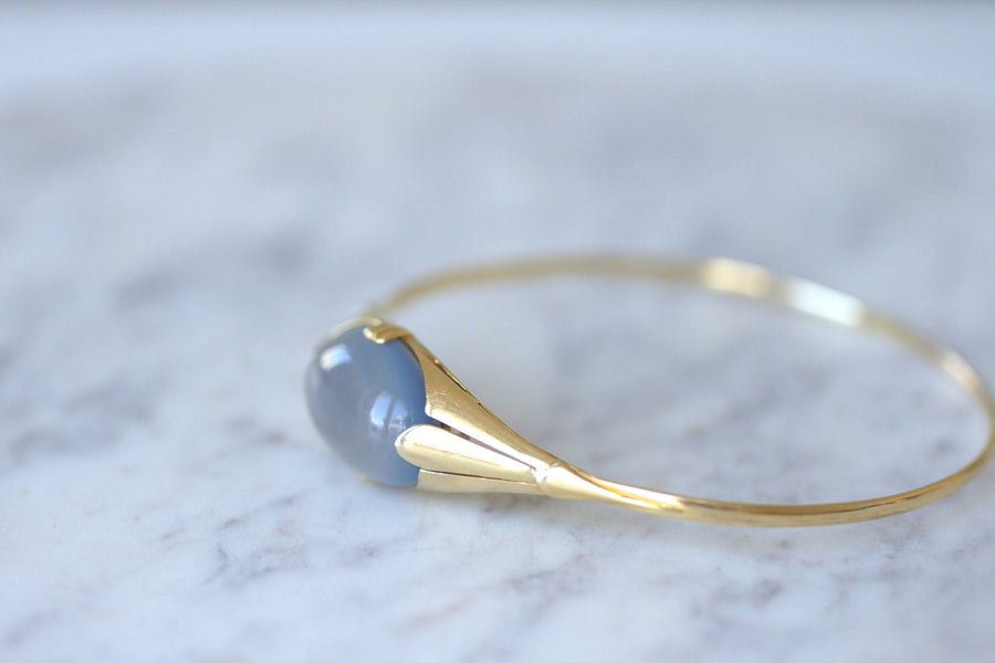 Art Nouveau blue chalcedony bracelet - Penelope Gallery