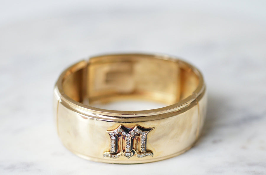 Gold and diamond cuff bracelet - Penelope Gallery