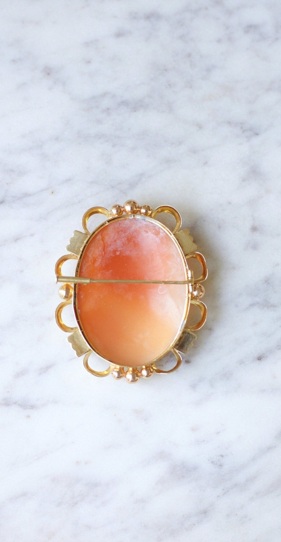 Two gold and shell cameo brooch - Galerie Pénélope