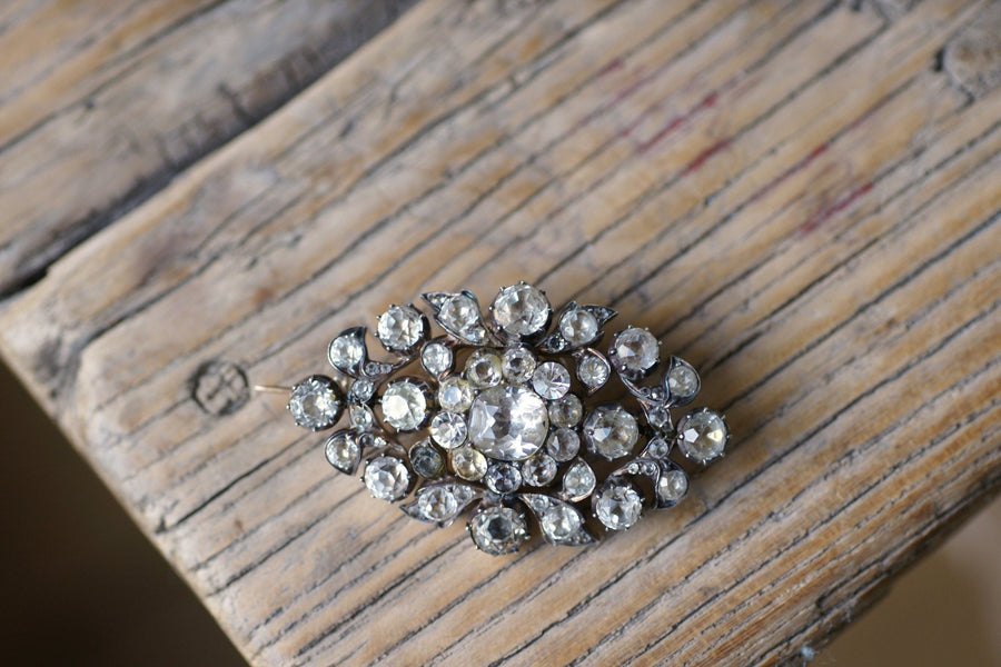 Rhinestone Pendant Brooch - Penelope Gallery