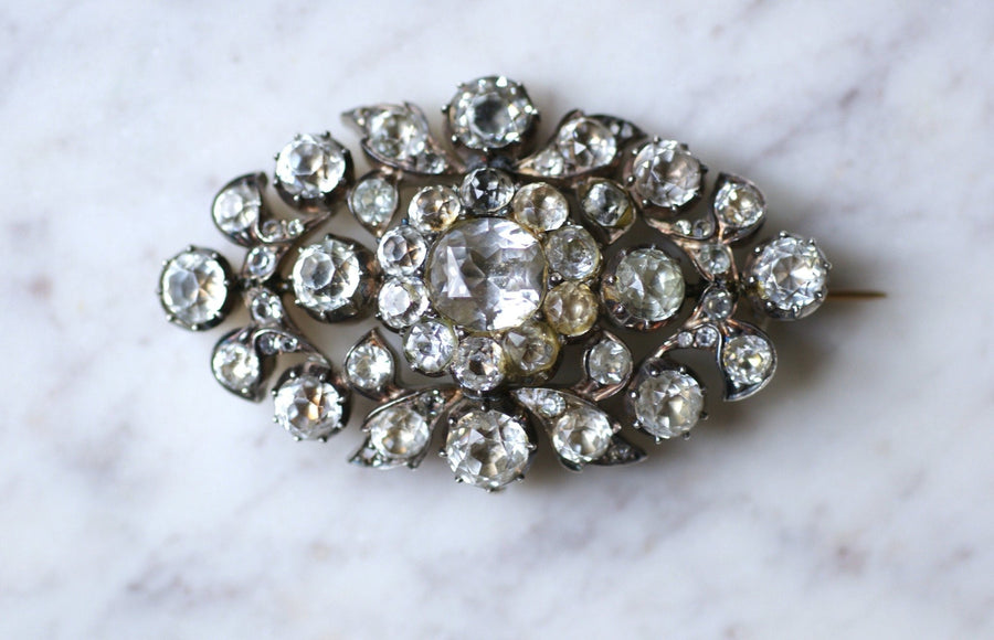 Rhinestone Pendant Brooch - Penelope Gallery