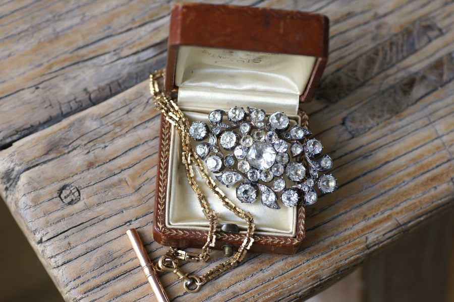 Rhinestone Pendant Brooch - Penelope Gallery