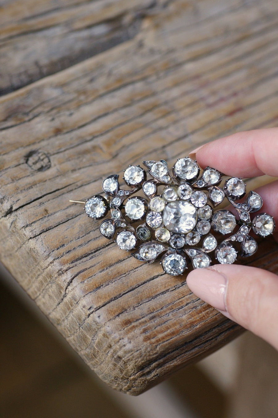 Rhinestone Pendant Brooch - Penelope Gallery