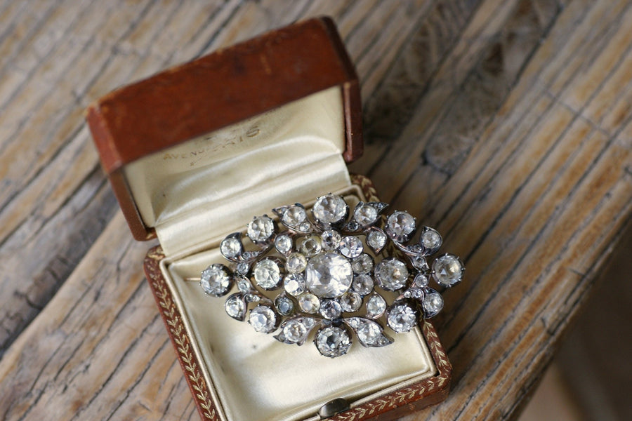 Rhinestone Pendant Brooch - Penelope Gallery