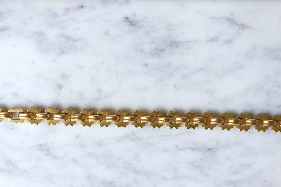 Antique watch chain, yellow gold choker - Galerie Pénélope