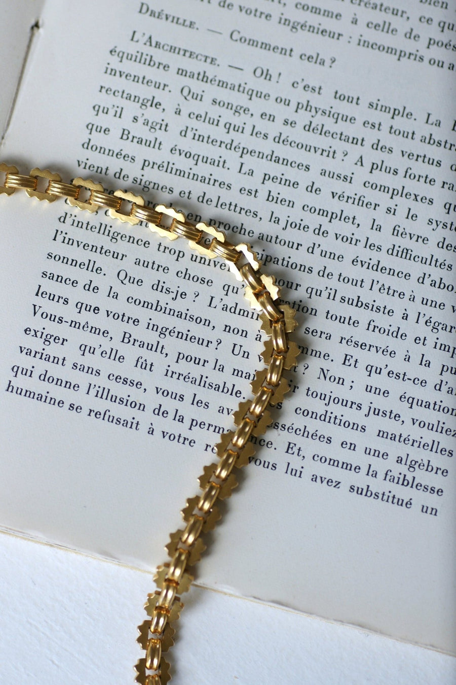 Antique watch chain, yellow gold choker - Galerie Pénélope