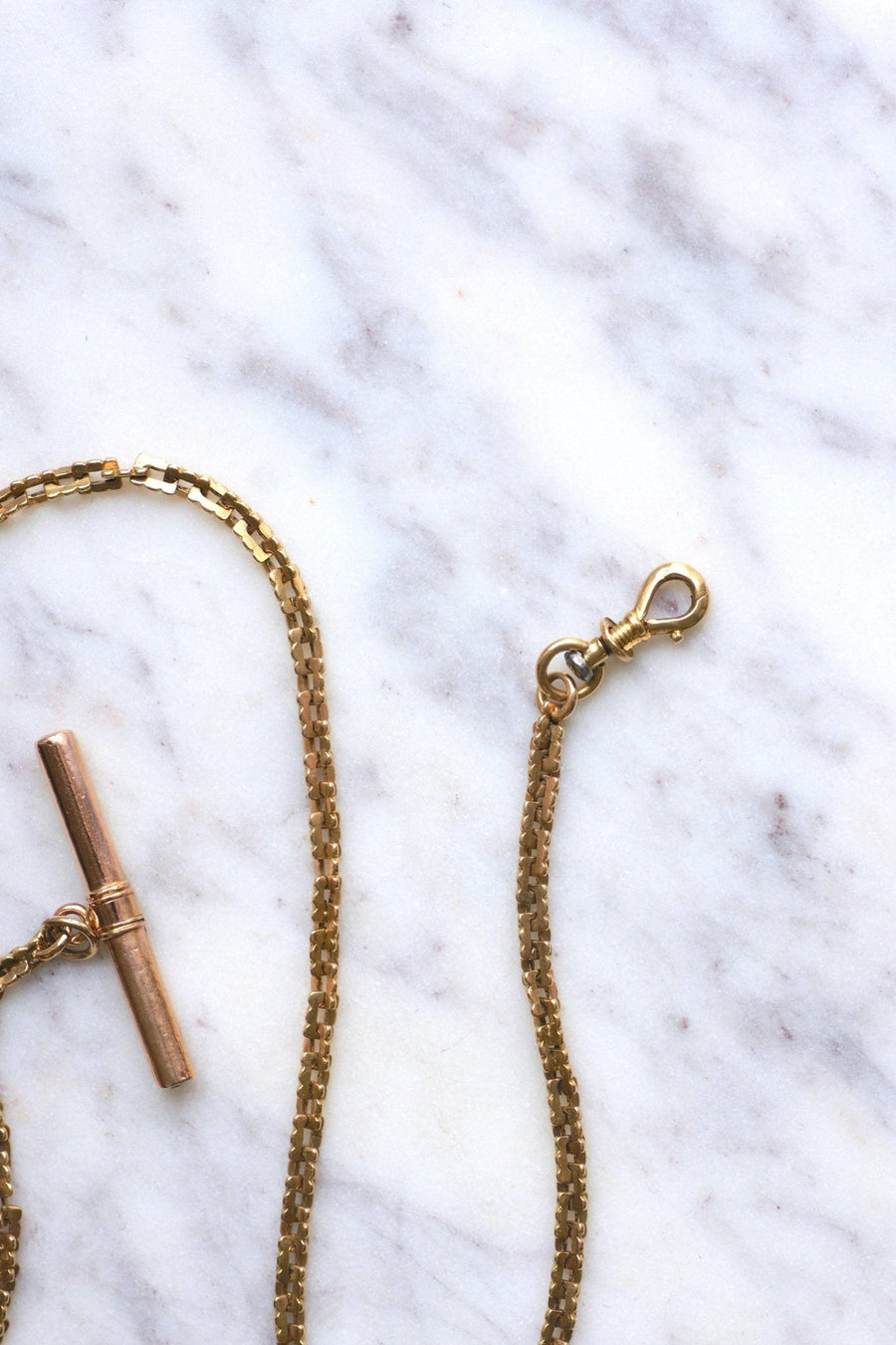 Square mesh watch chain and watch key - Penelope Gallery