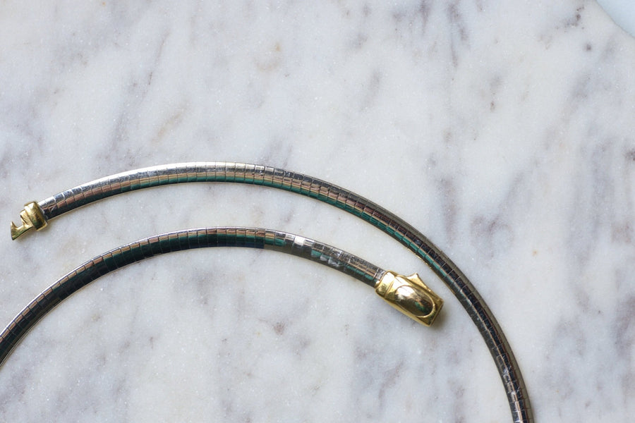 Cable 2 Ors reversible necklace - Penelope Gallery