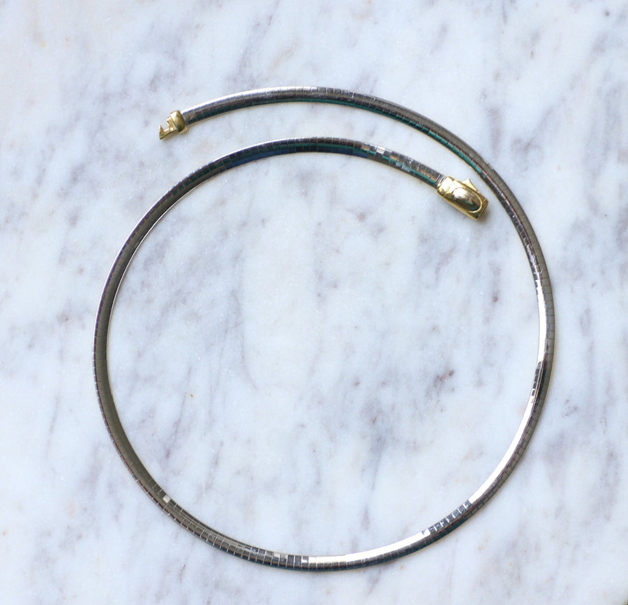 Cable 2 Ors reversible necklace - Penelope Gallery