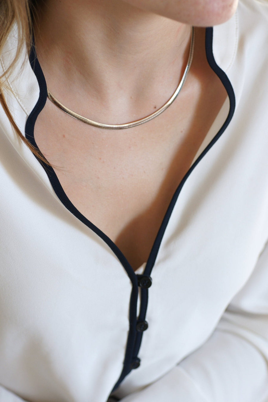 Cable 2 Ors reversible necklace - Penelope Gallery