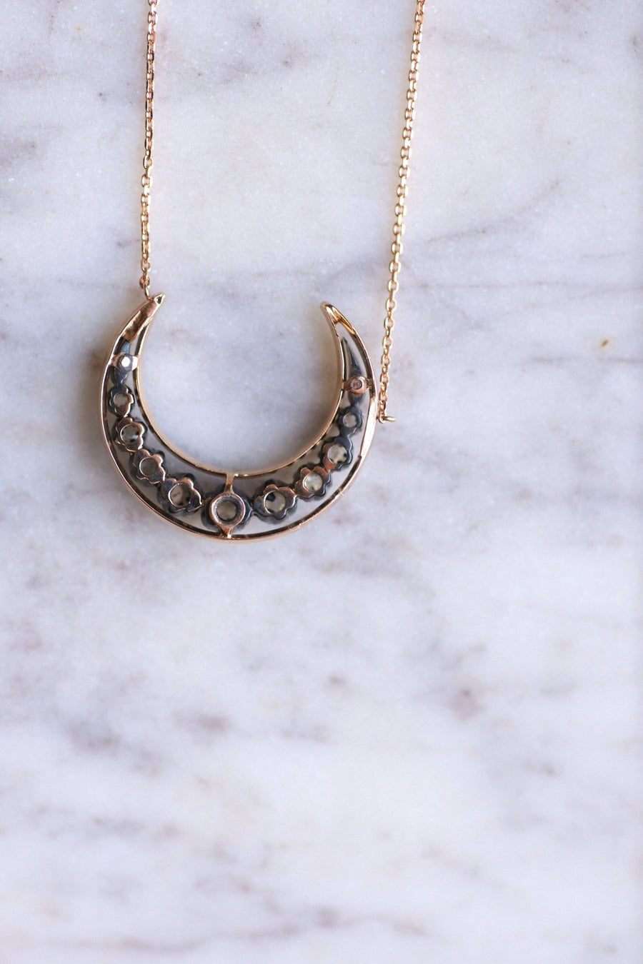 Crescent moon necklace - Penelope Gallery