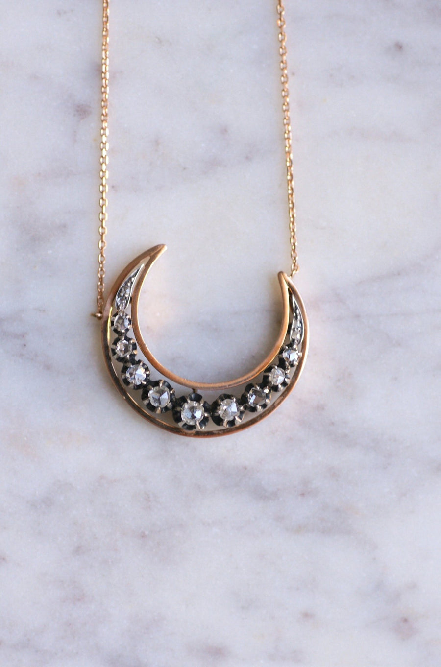 Crescent moon necklace - Penelope Gallery