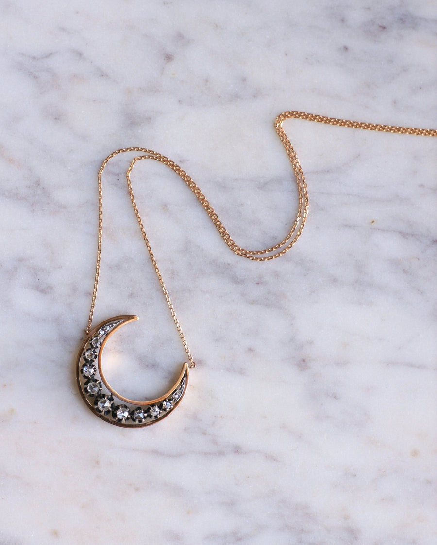 Crescent moon necklace - Penelope Gallery