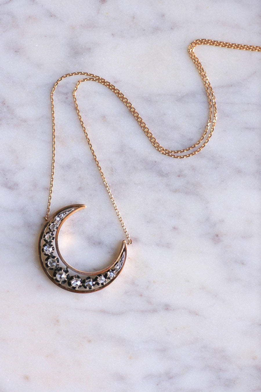 Crescent moon necklace - Penelope Gallery