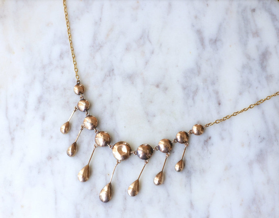 Garnet drapery necklace - Penelope Gallery