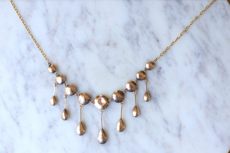 Garnet drapery necklace - Penelope Gallery