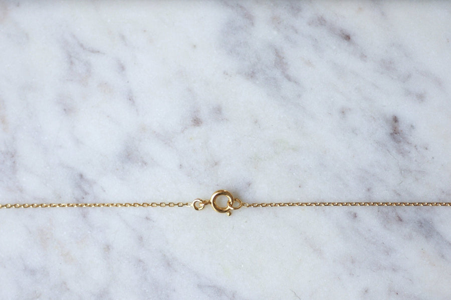 Antique Art Nouveau gold and diamond medal necklace - Penelope Gallery