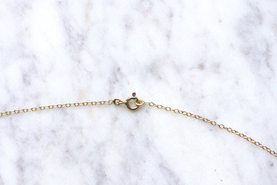 Antique diamond and pearl arrow pendant necklace - Penelope Gallery