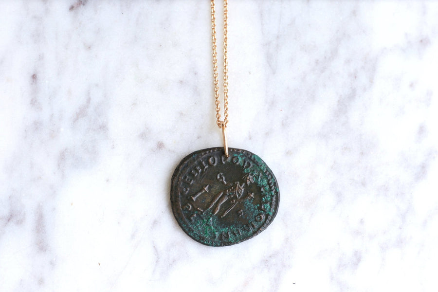 Necklace pendant Roman coin Diocletian - Penelope Gallery