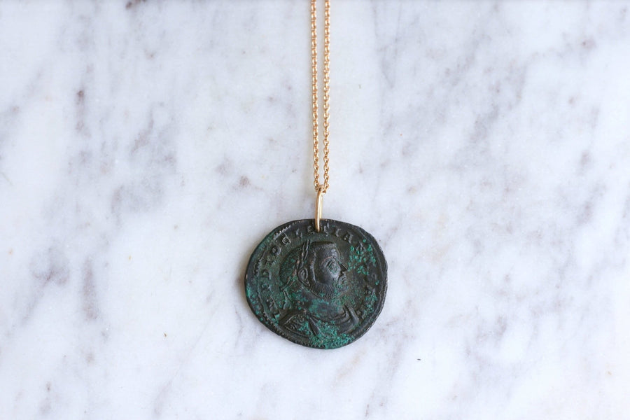 Necklace pendant Roman coin Diocletian - Penelope Gallery