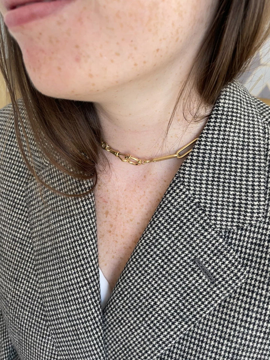 Yellow Gold Rectangle Chain