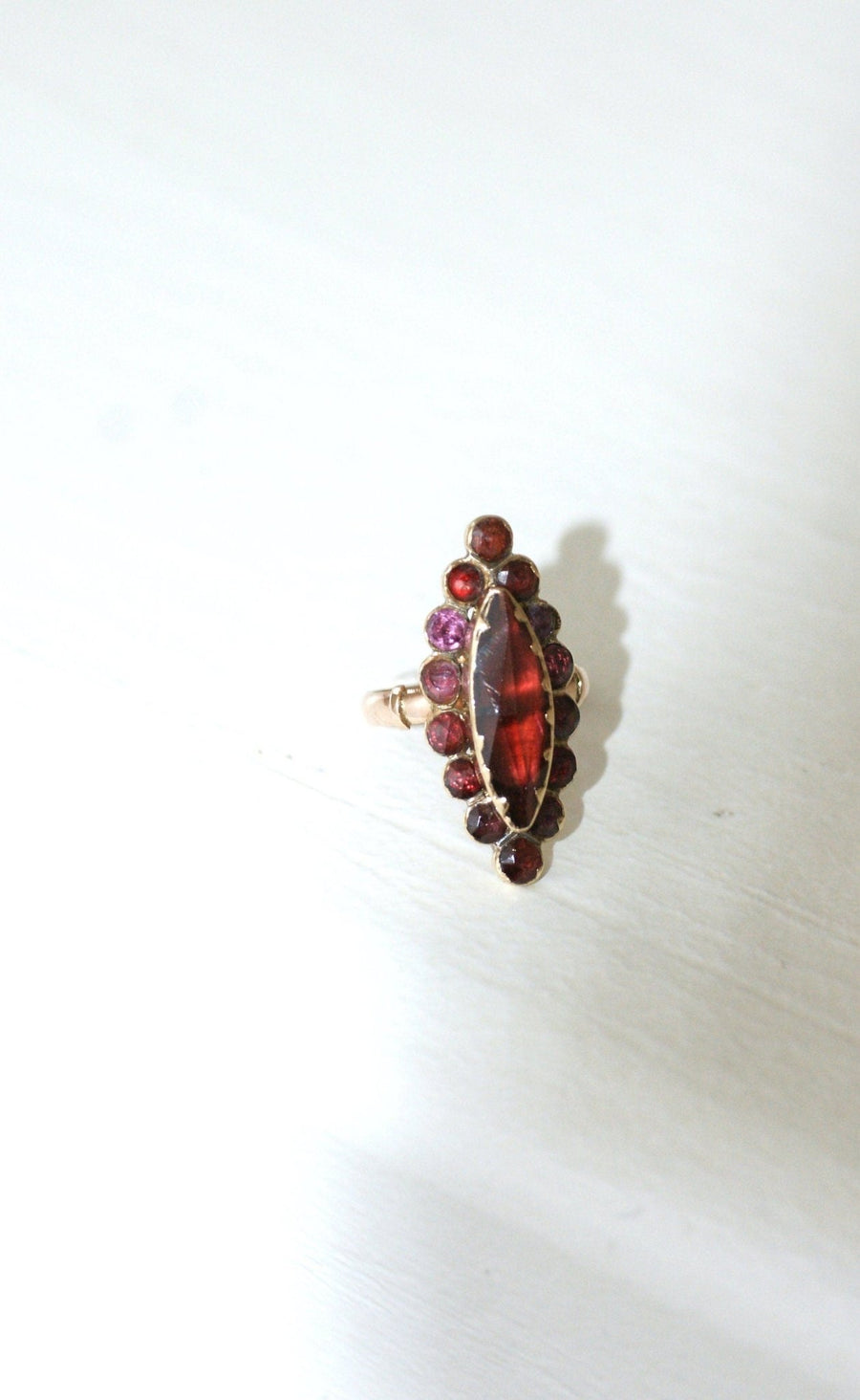 Large marquise garnet ring - Penelope Gallery