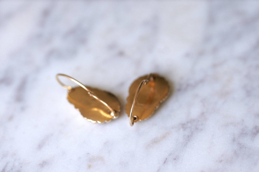 Large rose gold earrings - Penelope Gallery