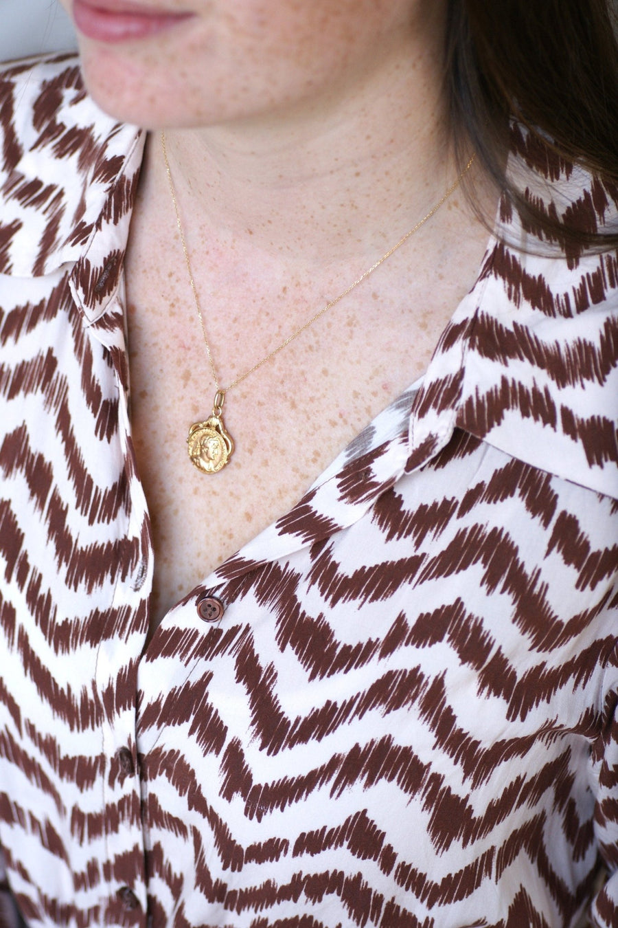 Gold Roman coin swivel medal - Penelope Gallery