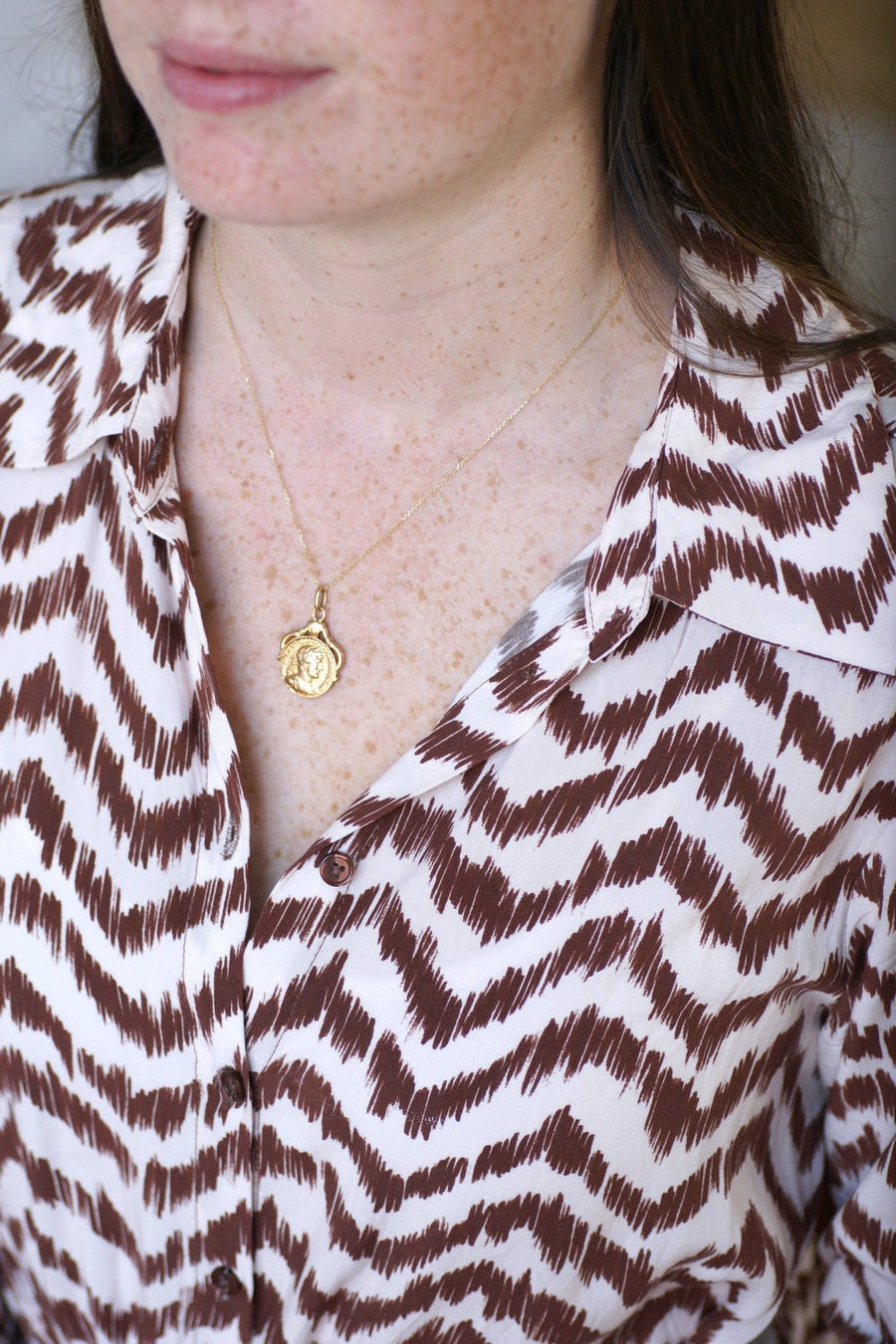 Gold Roman coin swivel medal - Penelope Gallery