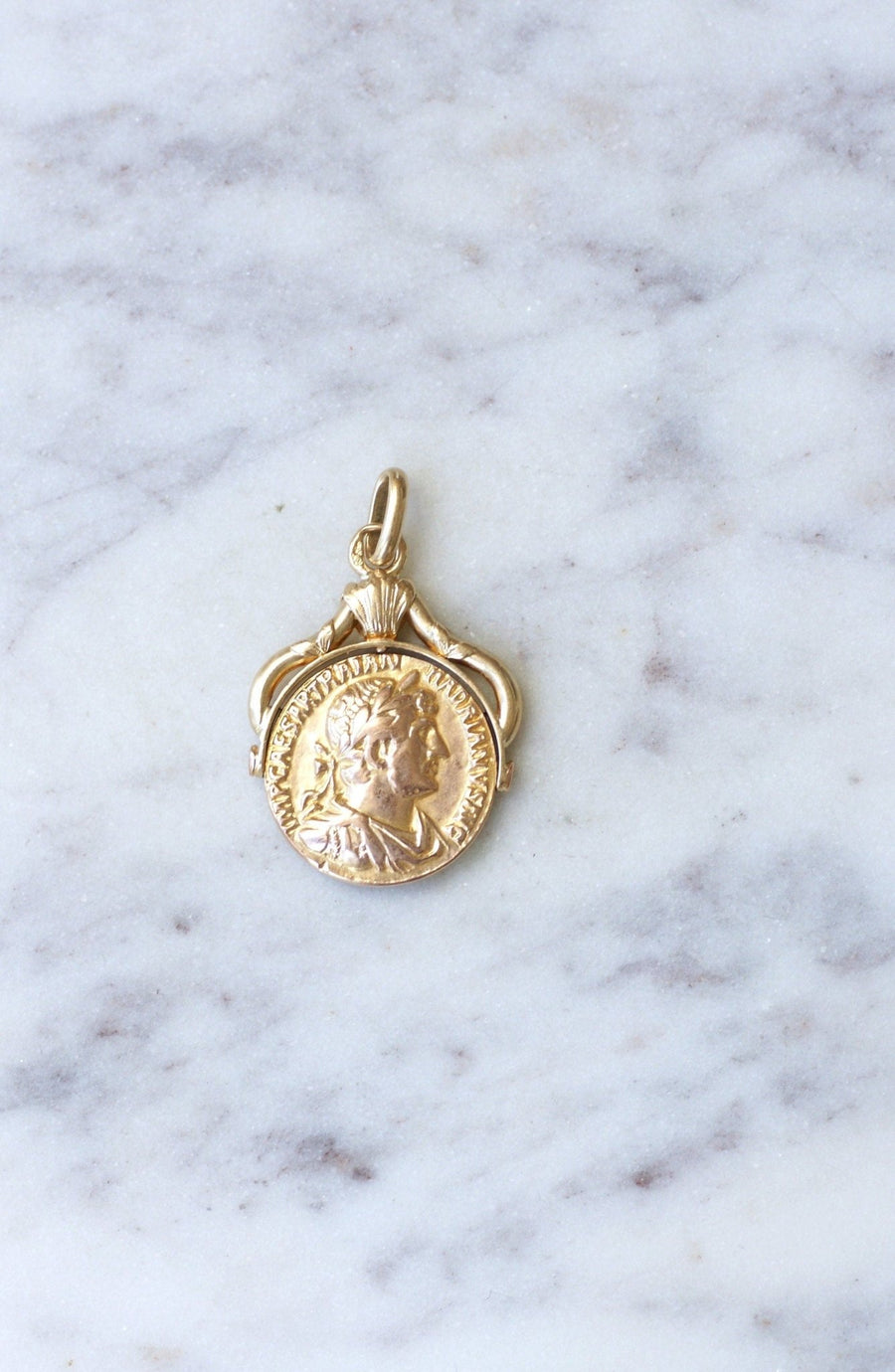 Gold Roman coin swivel medal - Penelope Gallery